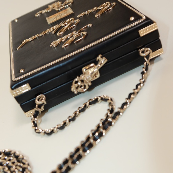 ‼️SALE‼️ Chanel Ritz Minaudiere Ritz Paris Clutch Lambskin Leather Champagne Bag - Picture 6 of 11